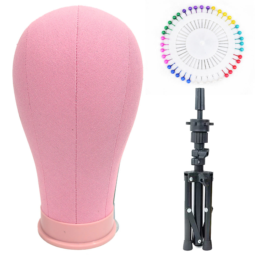 Inserting Holds With Cloth Display Tripod Styling Model Wig Long Curls