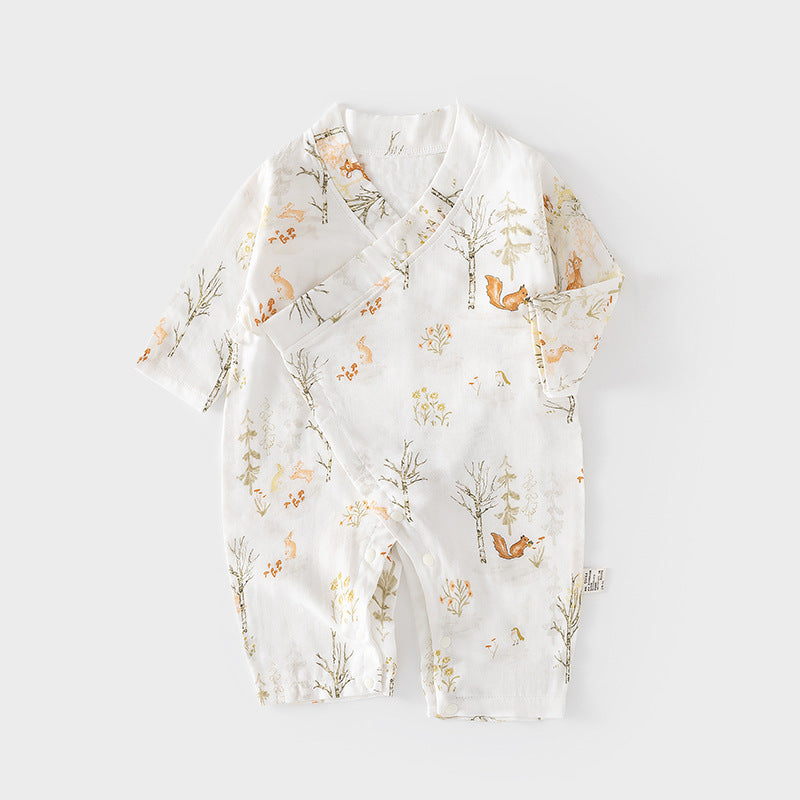 Pure Cotton Rompers Air Conditioning Clothes Born Jumpsuit, Climbing Suit