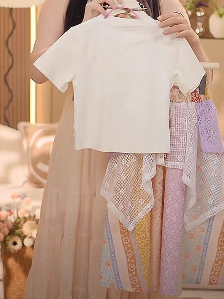 Children's Western Style Ethnic Skirt Two-piece Set Little Children's Suit
