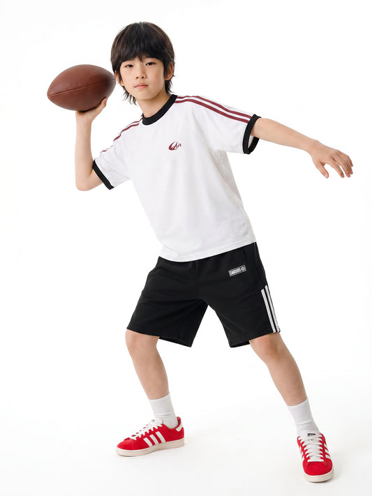 Children's Summer American Retro Boys Pure Cotton Children's T-shirt