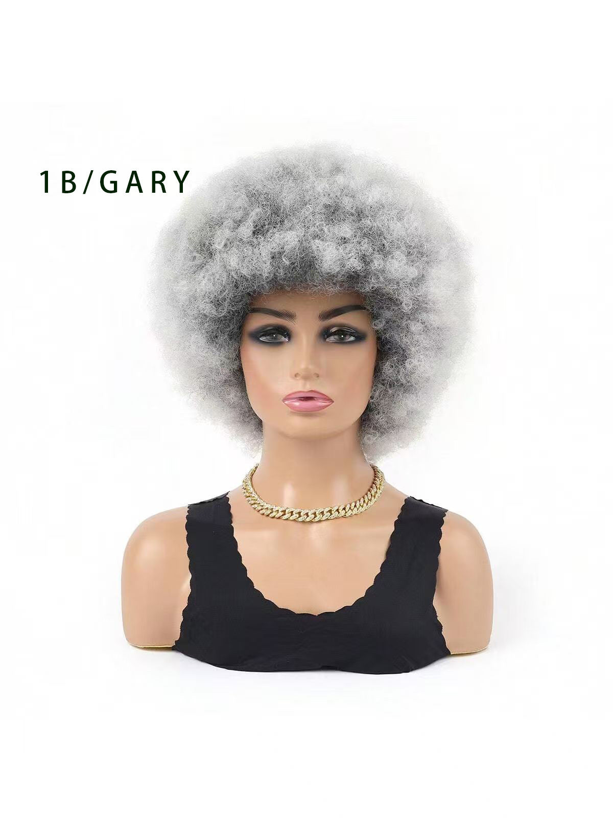 Afro Head Cover Small Volume Fluffy Short Other Wig
