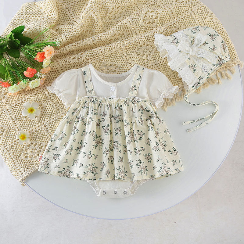Princess Super Cute Thin Jumpsuit Printing Short Jumpsuit, Climbing Suit