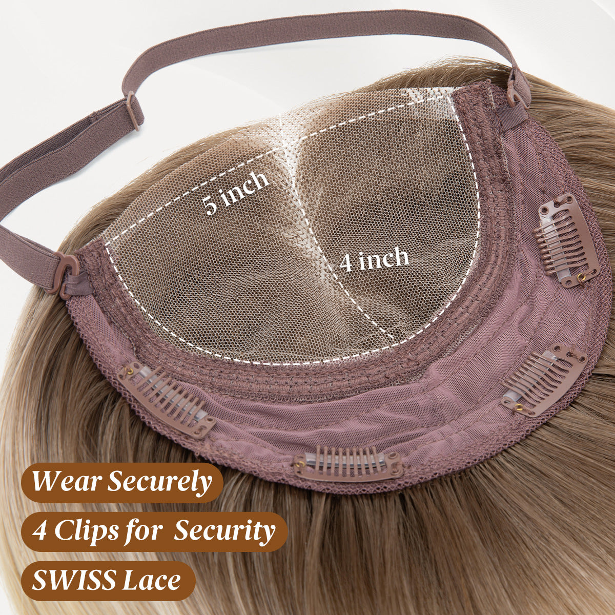 Women's Lace Screen Top Hairpiece Additional Hair Other Wig