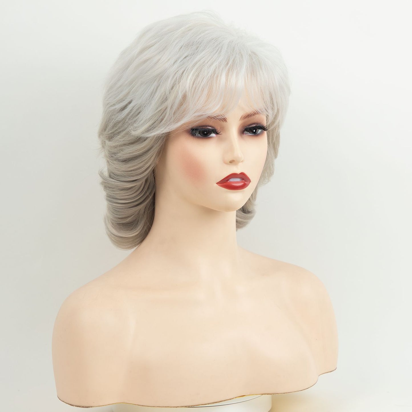 Glamorous Popular Classy Women's Fluffy Headgear Wig Short Curly Hair
