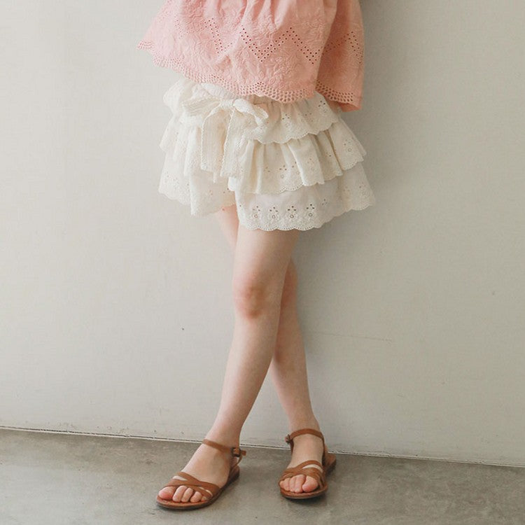 Children's Summer Strawberry Shan Clothing Hollow Lace Children's Pants