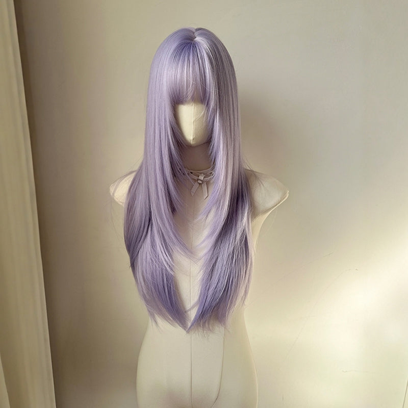 Full Head Female Bangs High Level Daily Hot Long Straight Wig