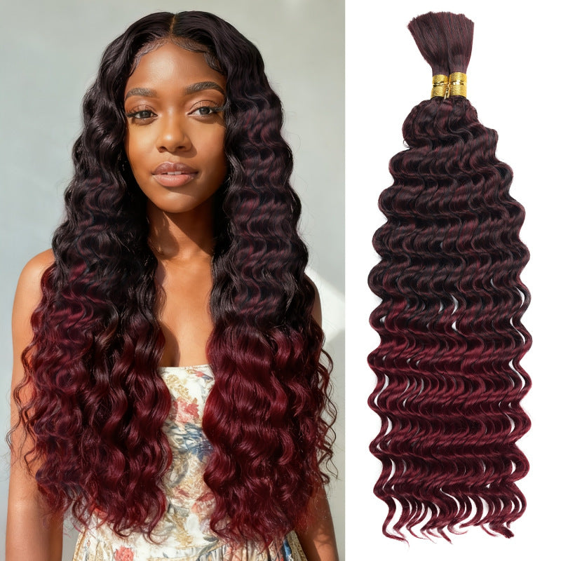 Chemical Fiber Hair Bundle Body Weave Knitting Crochet Long Curly Other Wig