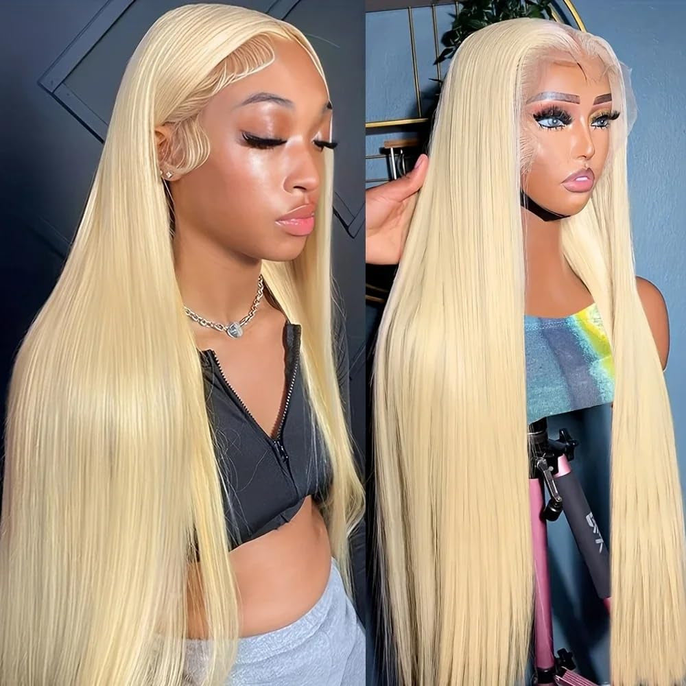 Style Front Lace Hair Chemical Fiber White Side Long Straight Wig