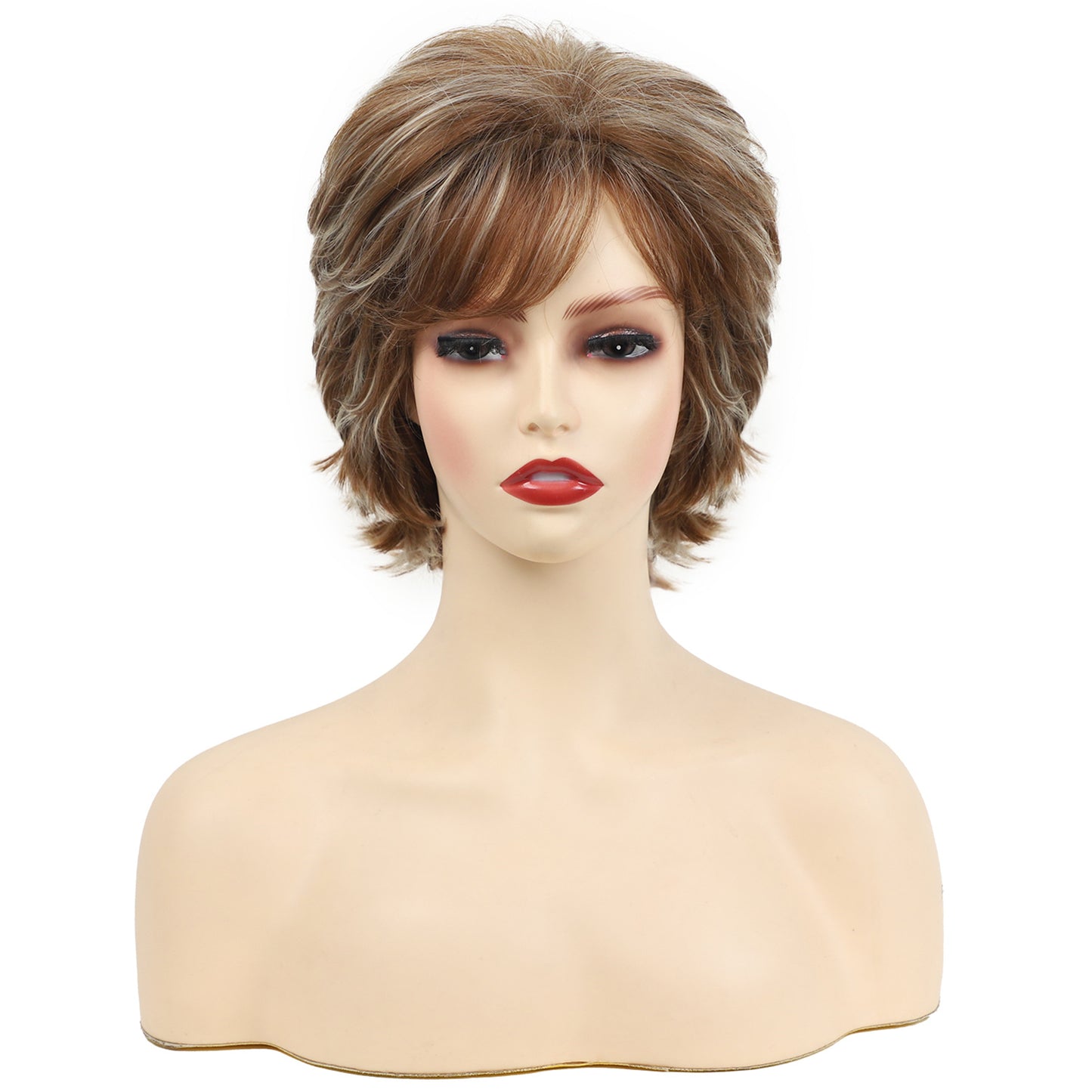 Elegant Glamorous Fashion Fluffy Chemical Fiber Wig Short Straight Hair