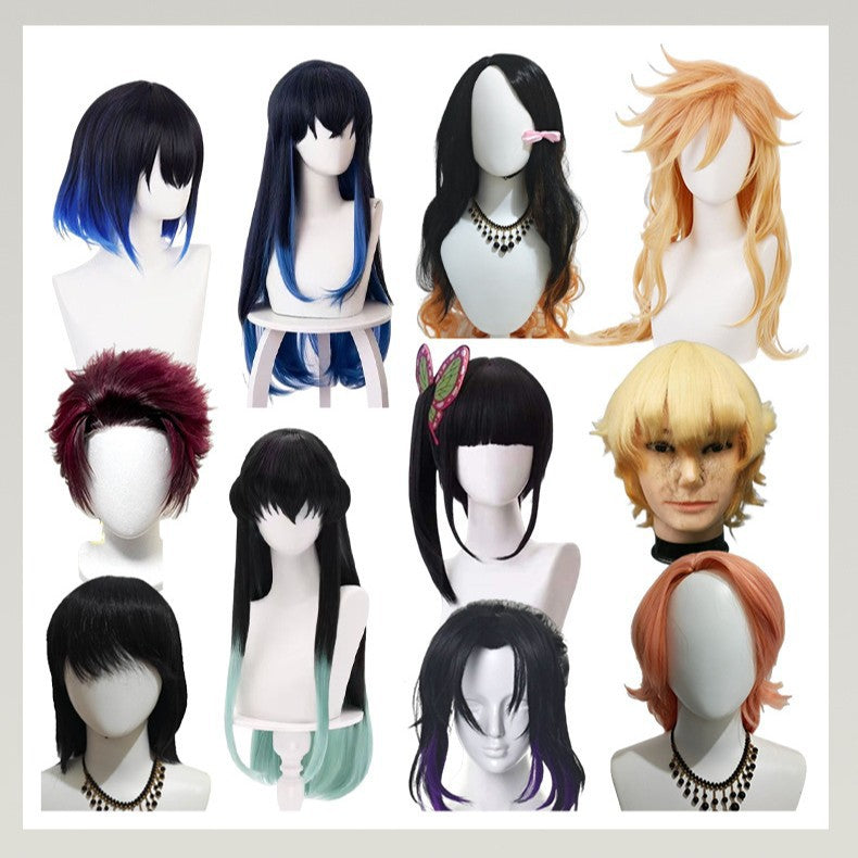 Net Ghost Anime Collection Level Gradient Long Cos Wig