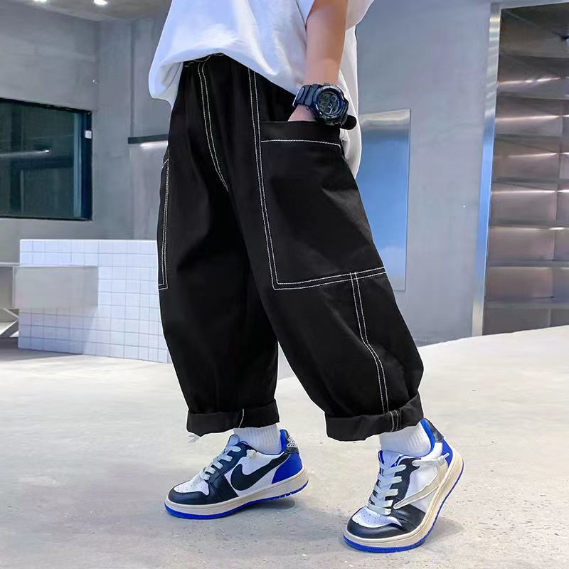 Children's Thin Anti Mosquito Middle Big Tide Children's Pants