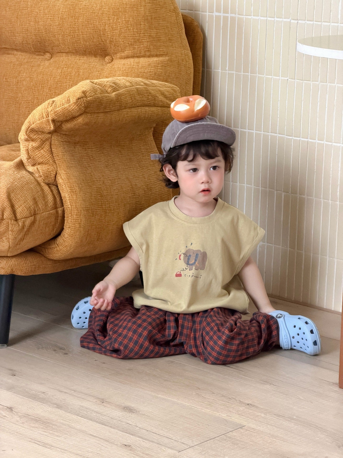 Children's Summer Clothes Korean Style Cartoon T-shirt Children's Suit