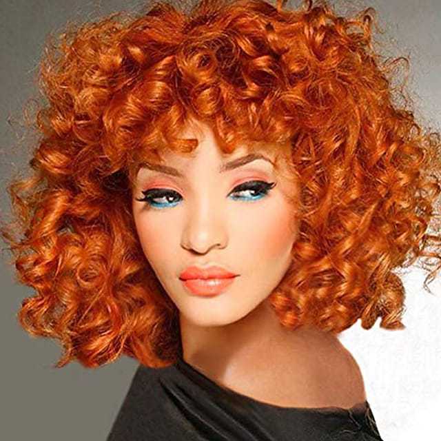 Women's African Wigs With Small Fashion Chemical Wig Short Curly Hair