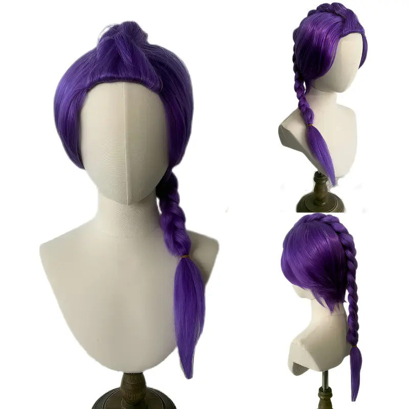 Witch Hunting Group Purple Twist Braid Cos Wig