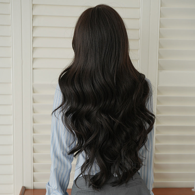 Female Curly Hair Big Wave Shape Hot Chemical Fiber Wig Long Curls