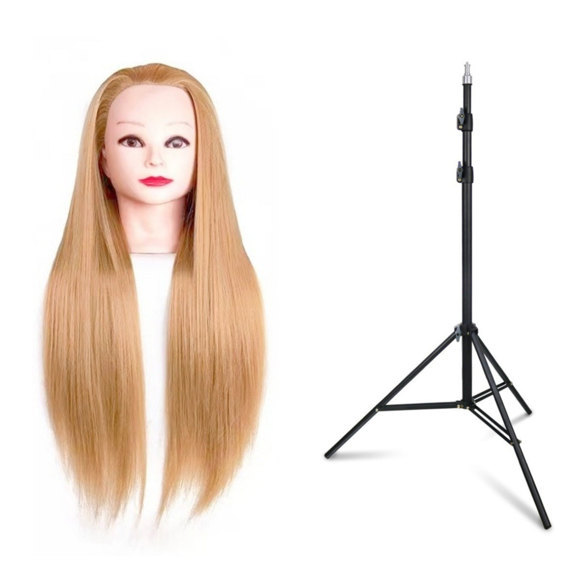 Model Head Braided Hair Practice Mannequin Hairdressing Cutting Other Wig