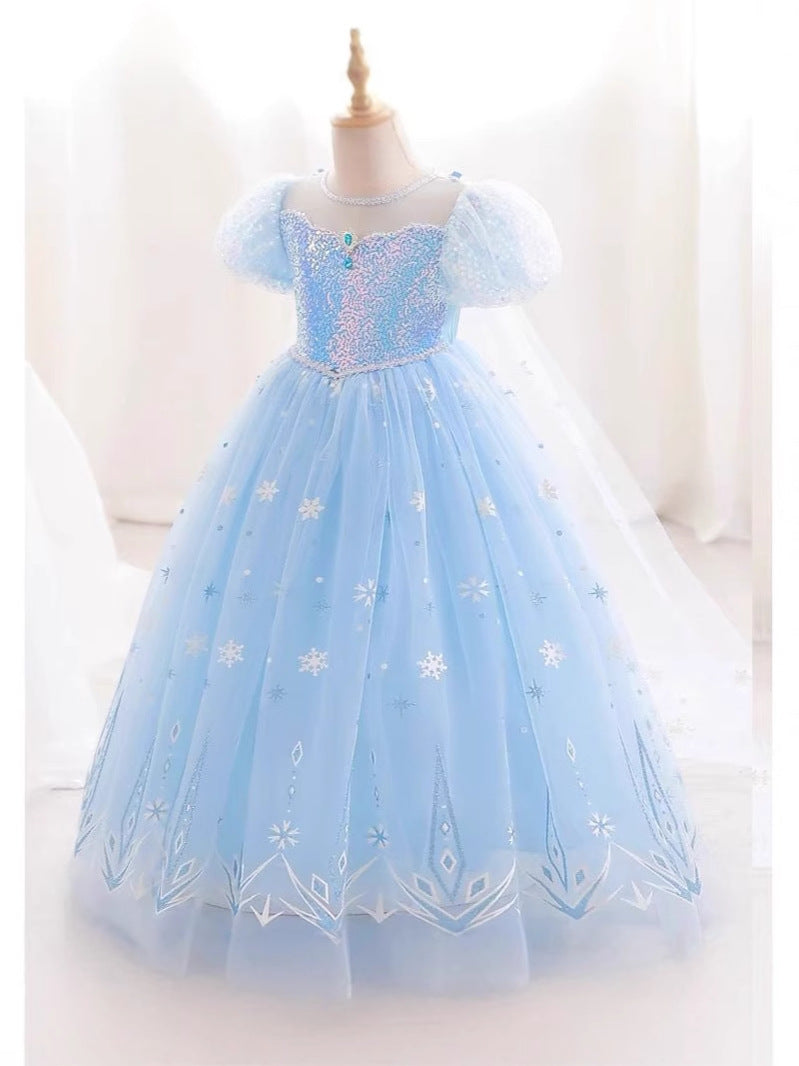 Children's Princess Tulle Tutu Skirt Frozen Little Evening Children's Dress