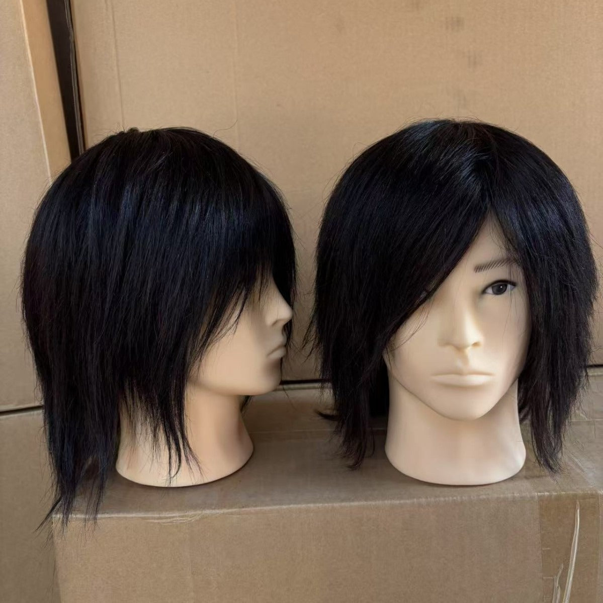 Men's Apprentice Practice Hair Cutting Special Real Human Mannequin Head Other Wig