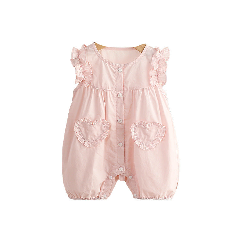 Thin One Month Old Princess Romper Jumpsuit, Climbing Suit