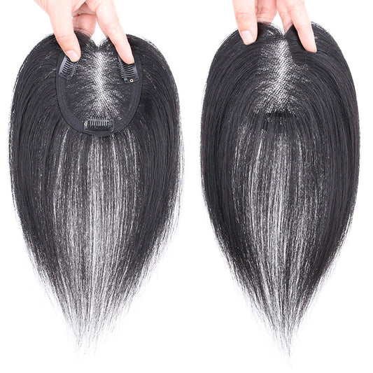 Real Hair Silk Swiss Net Set Head Replacement White Invisible Wig