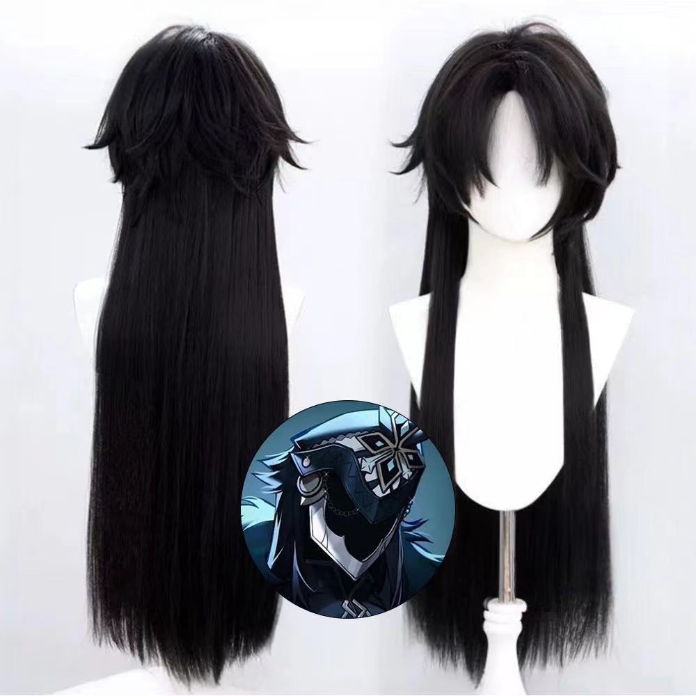 God Captain Long Hair Fool Chief Cos Wig