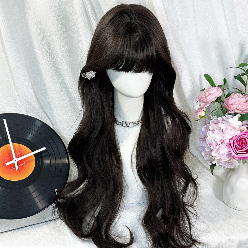 Artificial Long Curly Hair Natural Two-dimensional Other Wig