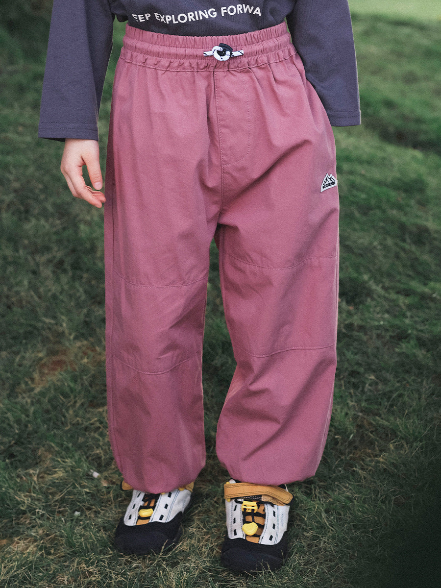 Children's Trousers Spring Solid Color Medium Big Lightweight Breathable Wearable Children's Pants