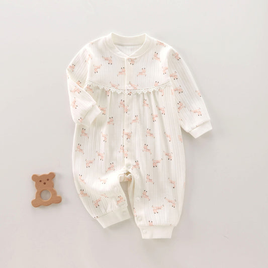 Class Jumpsuit Thin Wear Cotton Clothing Long Sleeve Princess Jumpsuit, Climbing Suit