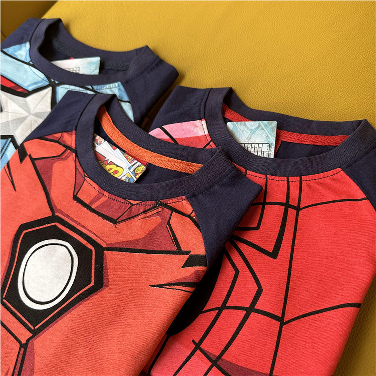 Children's Cartoon Hero Series Watermark Modeling Summer Children's T-shirt