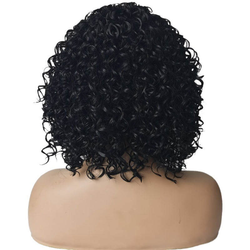 Fashionable Curly Small Pieces Of Hair Wig Long Curls