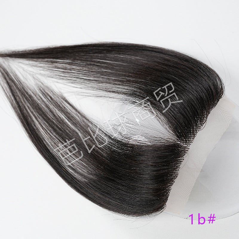 Fetal Hair Real Human Forehead Supplementing Wig Bangs