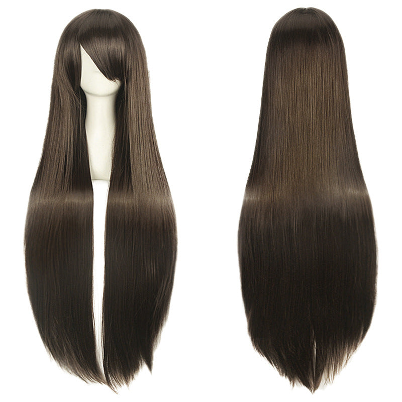 Classic Universal Color Hair Anime Fiber Long Straight Wig