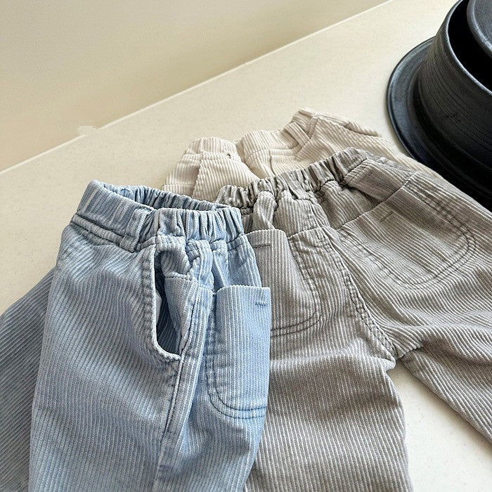Children's Clothes Korean Style Clothing Corduroy Boys Children's Pants