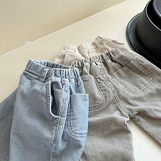 Children's Clothes Korean Style Clothing Corduroy Boys Children's Pants