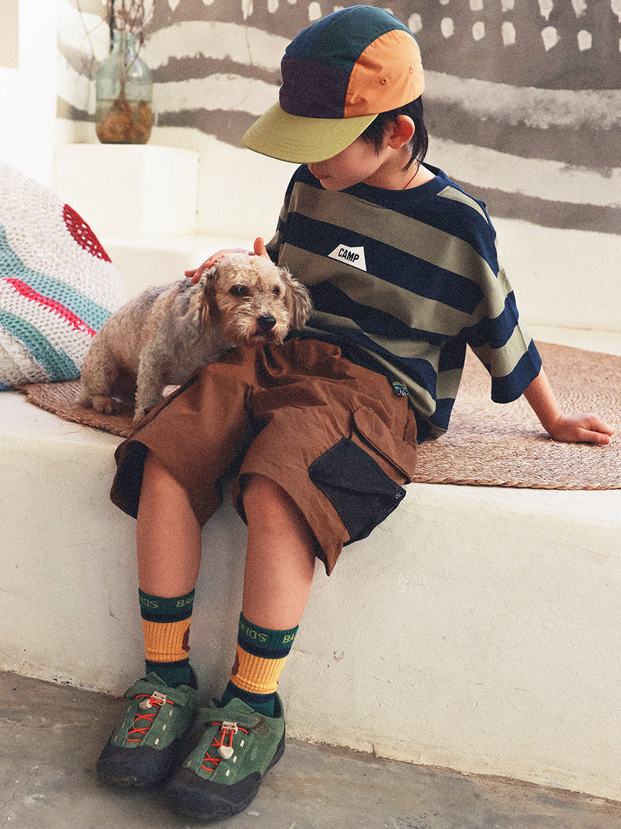 Children's Clothing Summer Outdoor Exercise Shorts Male Middle Older Moisture Absorption Children's Pants