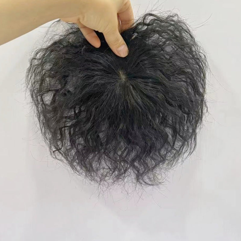 Short Volume Small Hair Piece Real Supplementing Corn Fluffy Simulation Wig