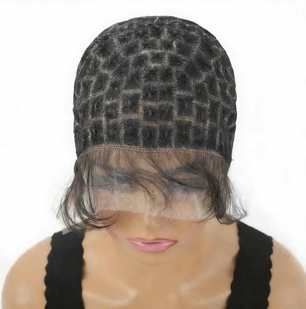 Lace Mesh Cap Full Crocheted Chemical Fiber Other Wig