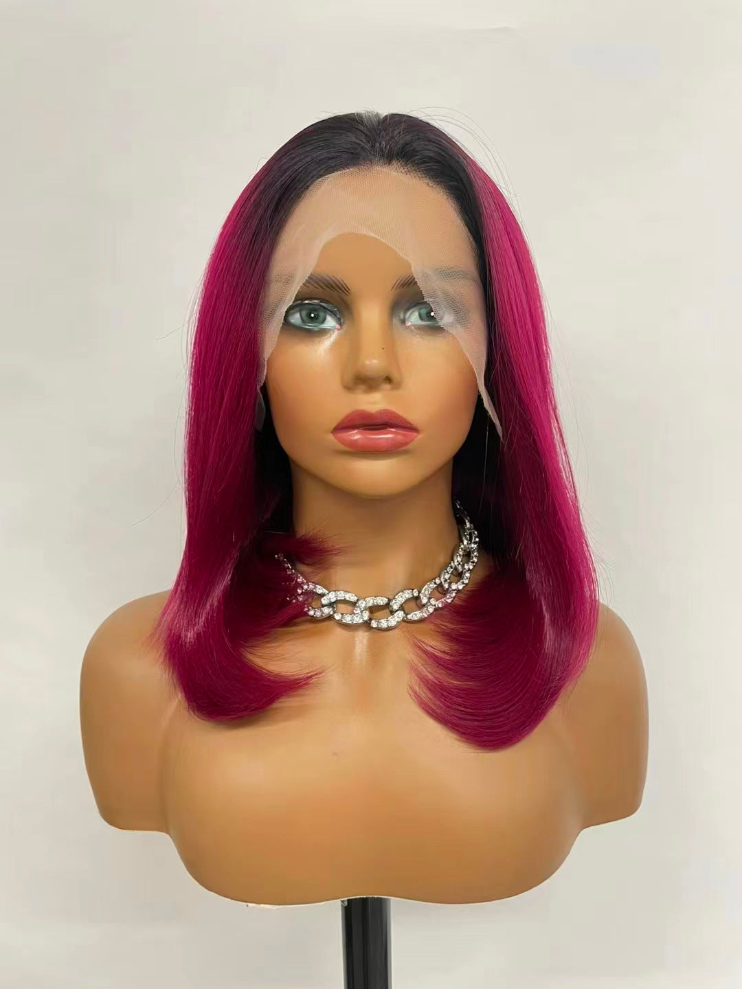 Clearance Sample Fiber Chemical Front Lace Long Straight Wig