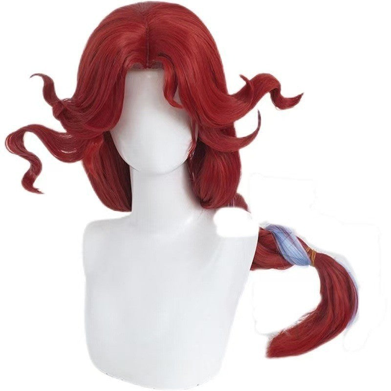 Egg Puff Party Double Ponytail Linkage Simulation Cos Wig