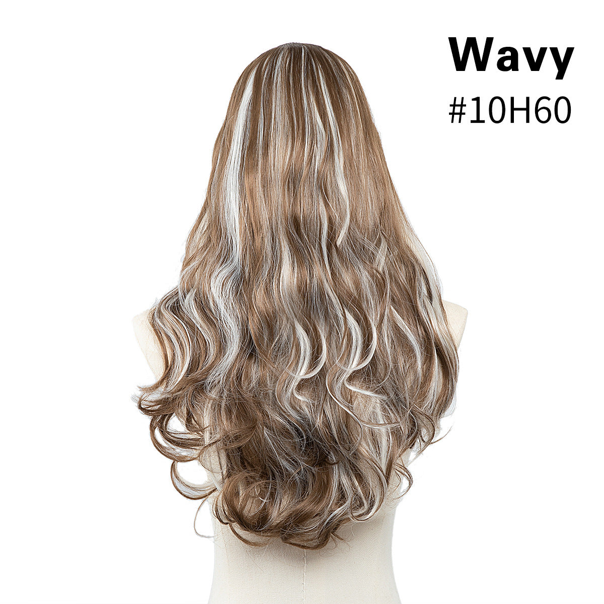 Female Long Curly Hair Big Wave Fluffy Natural U-shaped Wig