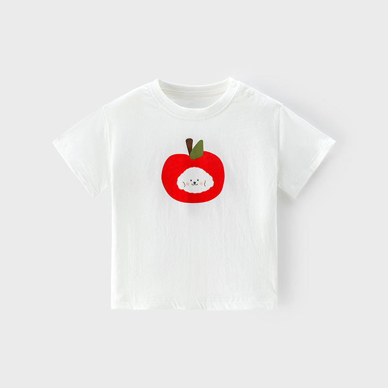 Children's Short-sleeved Summer Thin Raglan Sleeve Cotton Children's T-shirt