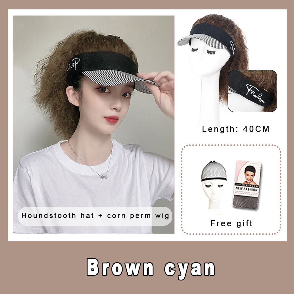 Women's Wool Curly Hair Chemical Fiber Baseball Other Wig