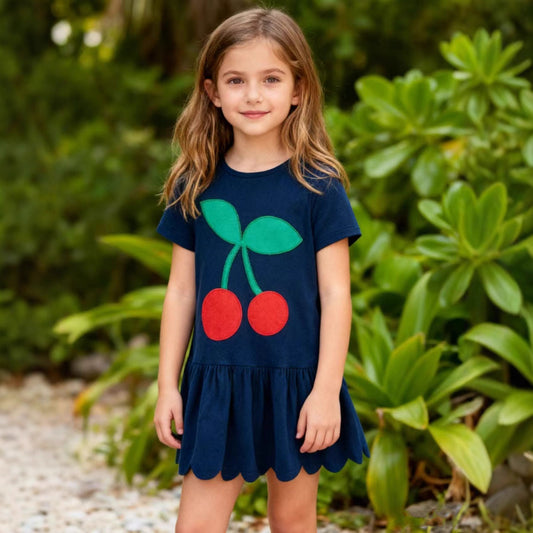 Children's Clothing Summer Short-sleeved Knitted Princess Distribution Children's Dress