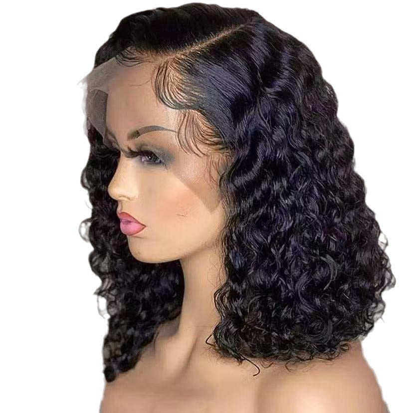 Fashion Hot Curly Hair Bangs Female Red Brown Wig Long Curls