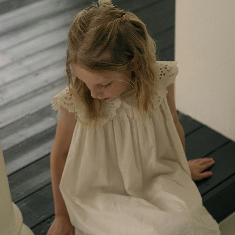 Lace Lapel Cute Princess Sleeveless A- Children's Dress