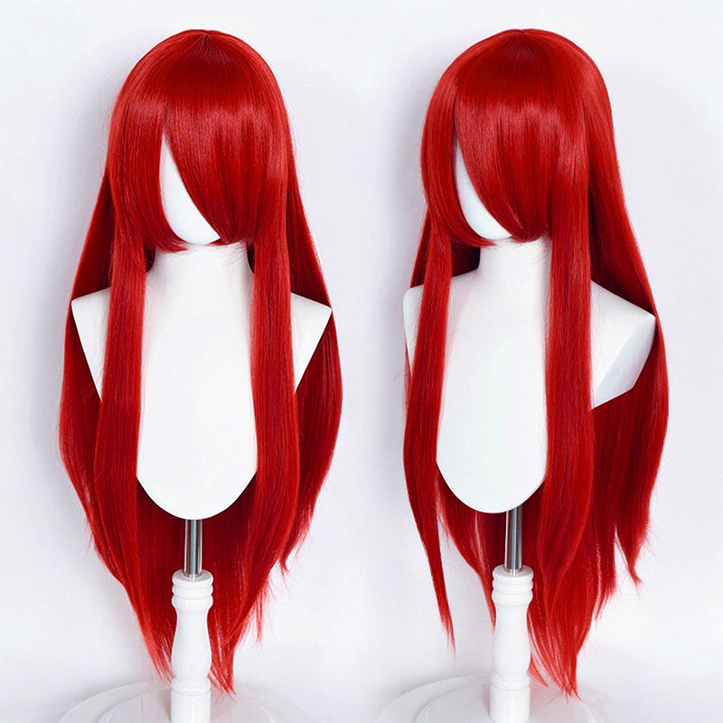 Universal Hair Cm Rose Net Color Woolen Long Straight Wig