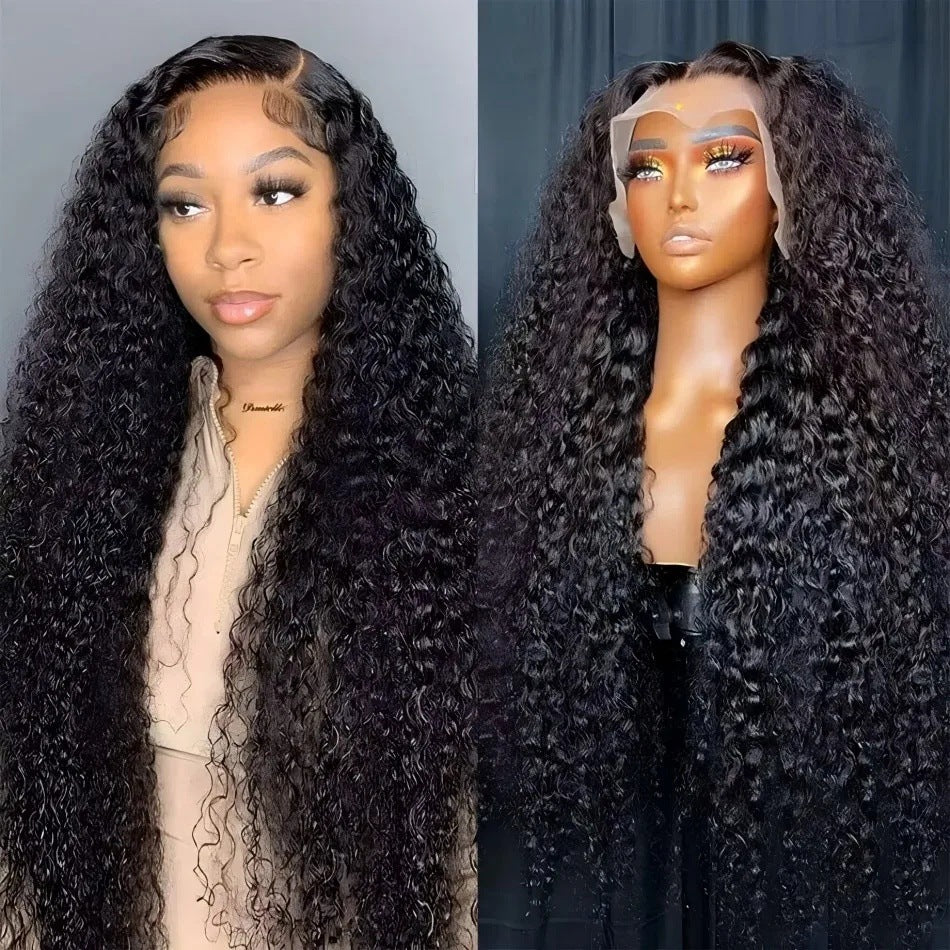 Water Wave Wigs Human Long Curly Real Hair Wig