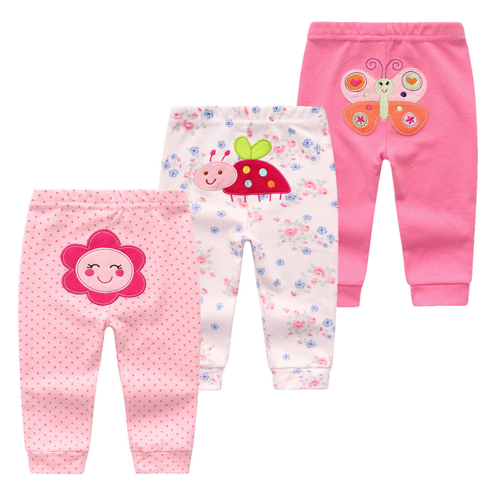 Women's & Men's Loose Cartoon Trousers Cotton Air Conditioning Children's Pants