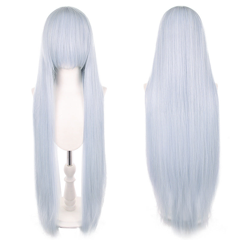 Mao Style Universal Scalp Head Long Bangs Cos Wig