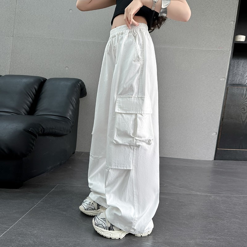 Work Clothes Casual Medium Large Loose Trendy Cool Wide Leg Children's Pants